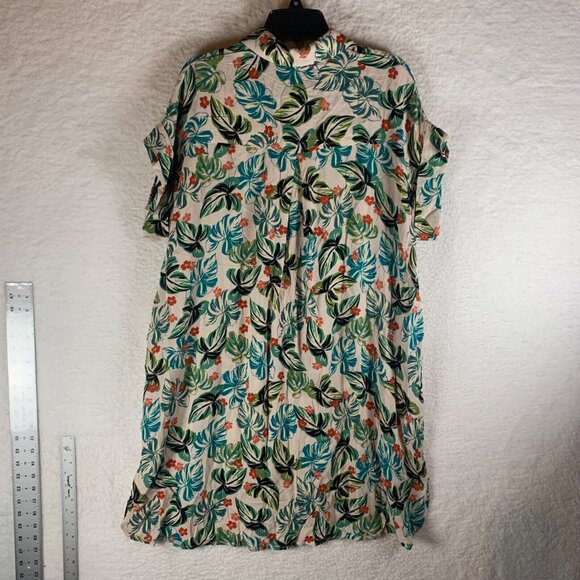 Lost + Wander Womens Luau On The Beach Botton Up Floral Tunic Size M/L NWT 10060 - Picture 9 of 11